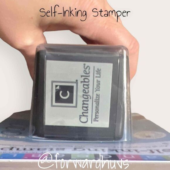 Changeables Self-Inking Stamper - Personalize with Ease - Three Designing Women - Picture 4 of 5